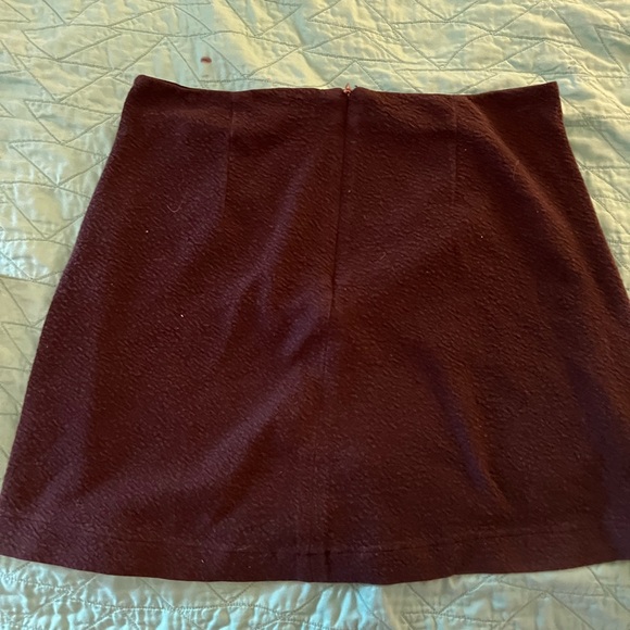 Maeve Knit Mini Wrap Skirt Black Medium - Picture 7 of 12